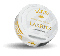 Odens Licorice White Dry Portion Snus