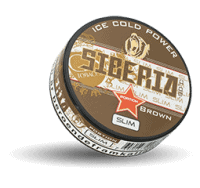 Siberia Slim Brown Extremely Strong Snus Portion