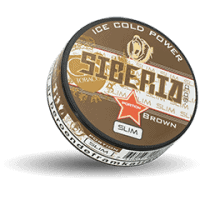 Siberia Slim Brown Extremely Strong Snus Portion
